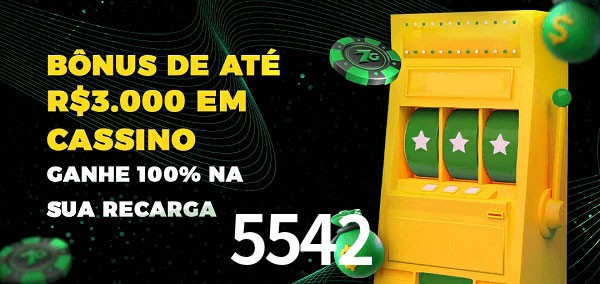 5542 melhor bônus de depósito
